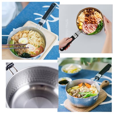 日本吉川Yoshikawa－膠柄不鏽鋼雪平鍋3