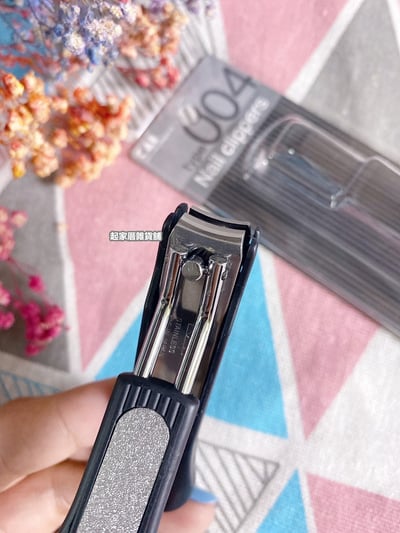 日本貝印KAI－type004 不鏽鋼彎口指甲剪（M黑）5