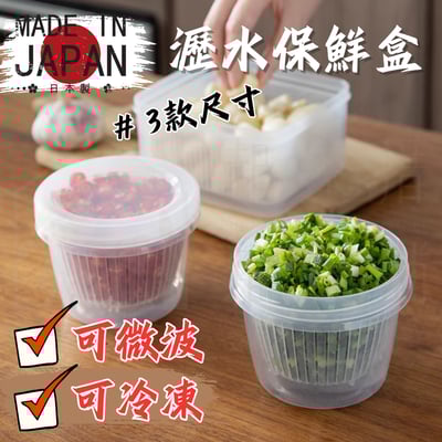 日本NAKAYA－瀝水保鮮盒1