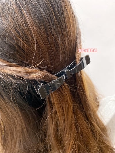 日本LUCKY－超美蝴蝶結雙口髮夾2