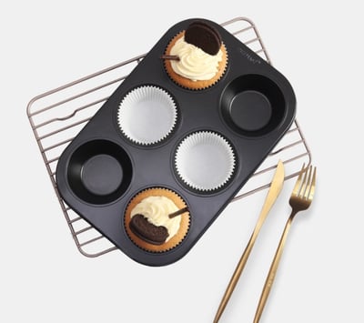 學廚Chefmade－不沾6連馬芬蛋糕模2