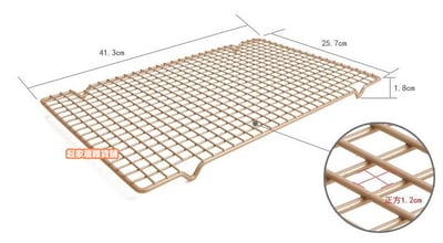 學廚Chefmade－香檳金方形散熱架（16吋）7