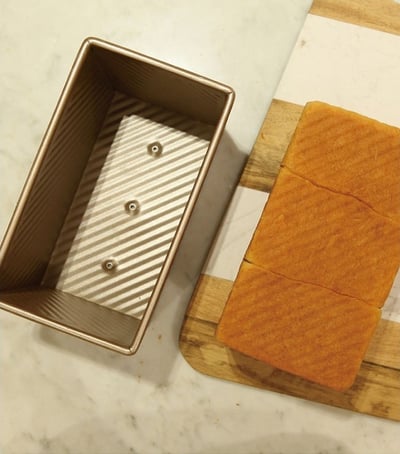 學廚Chefmade－香檳金波紋滑蓋不沾吐司模（450g）10