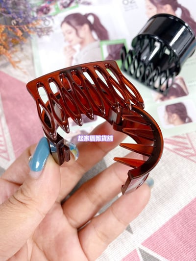 日本LUCKY－自然感馬尾夾6