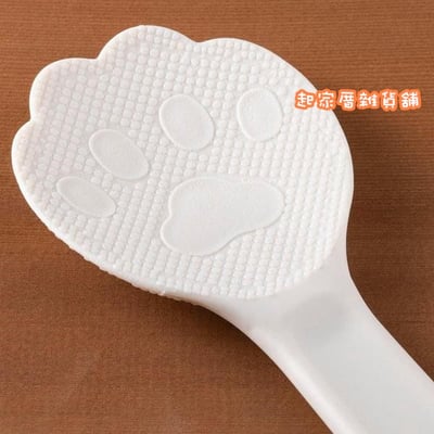 日本貝印KAI－白色貓咪掌印飯匙3