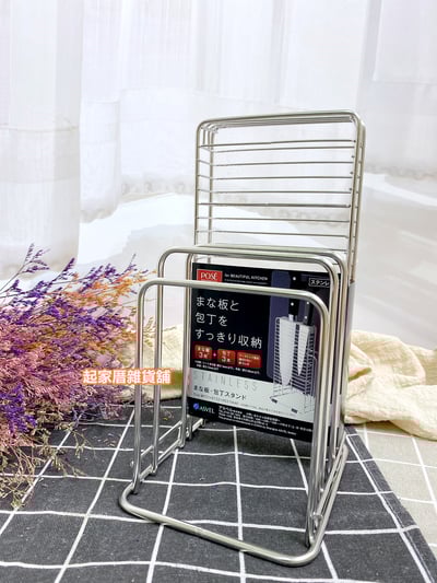 日本asvel－304不鏽鋼砧板刀具架（6格）6