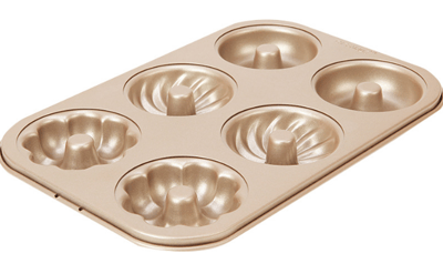 學廚Chefmade－香檳金6連三種甜甜圈模6