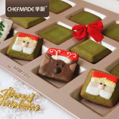 學廚Chefmade－香檳金12連正方型費南雪蛋糕模2