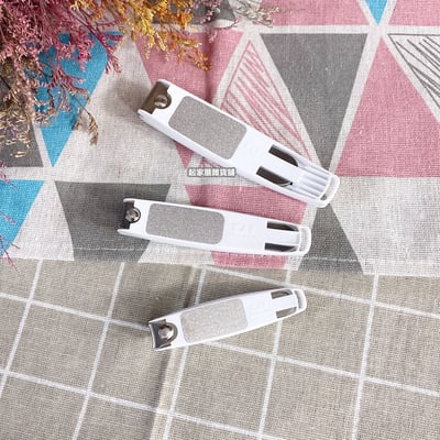 日本貝印KAI－type002 白色經典不鏽鋼指甲刀（S彎口／M彎口／L平口）3