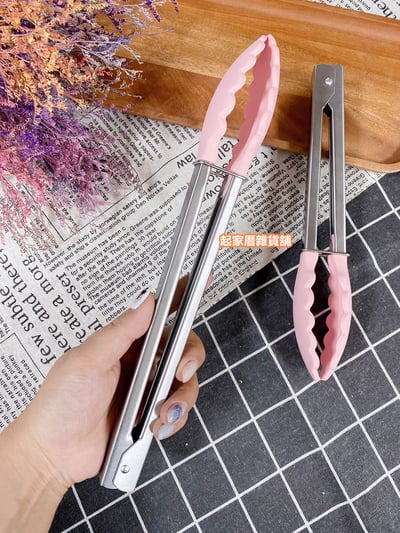 日本貝印KAI－矽膠萬能夾（粉）6