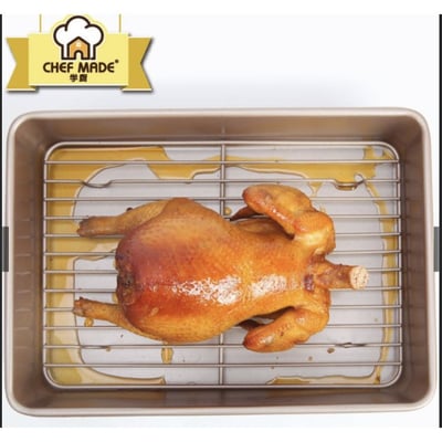 學廚Chefmade－13吋不沾烤盤＋散熱架（淺型／深型）6
