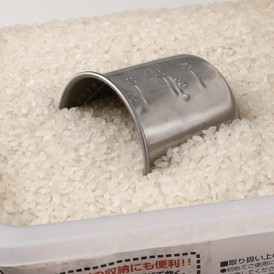 日本関川鋼販－18-8不銹鋼量米杯6