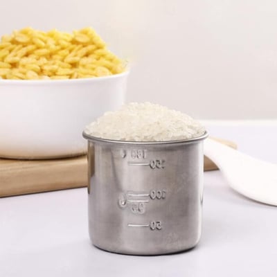 日本関川鋼販－18-8不銹鋼量米杯4