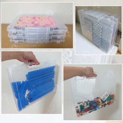 日本和泉化成－A3 A4 透明可提收納盒6