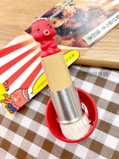 日本貝印KAI－章魚塗油刷附底座7