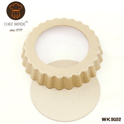 學廚Chefmade－香檳金活底迷你圓形派盤（10cm）4