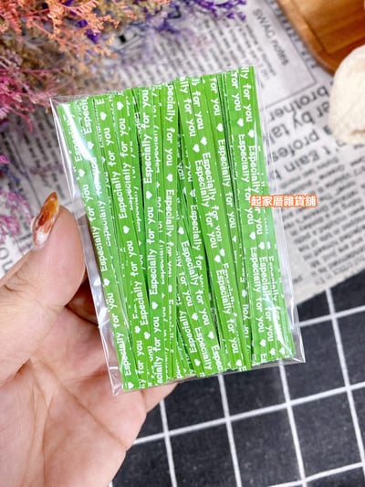 棒棒糖包裝袋（6.5x9cm）＋英文字母封口扎絲10
