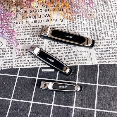 日本貝印KAI－type002 黑色經典不鏽鋼指甲刀（S彎口／M彎口）2