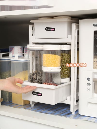 日本Pearl－雙層伸縮置物架（深型／抽屜式）13