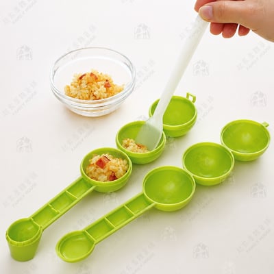 日本貝印KAI－三連圓球飯糰模型3