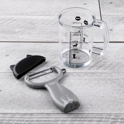 日本貝印KAI－貓咪7件組調理禮盒4