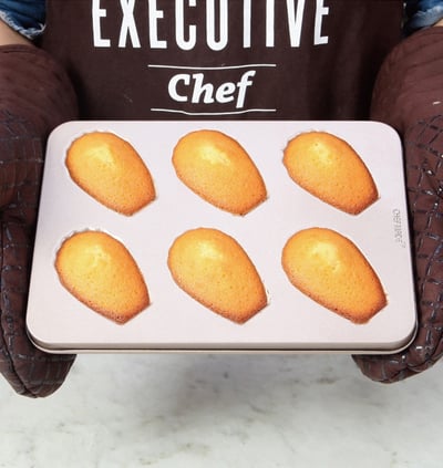 學廚Chefmade－香檳金6連瑪德蓮蛋糕模4