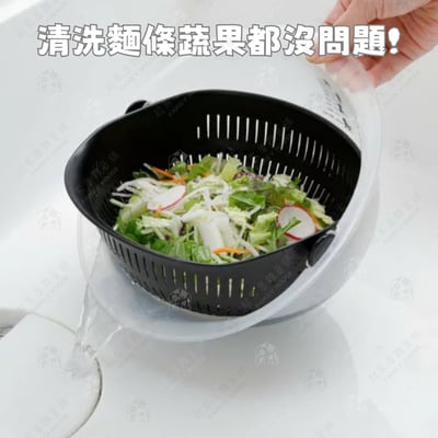 日本貝印KAI－貓咪可180度旋轉瀝水籃7