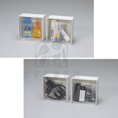 日本inomata－夾式防塵小物收納盒3