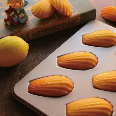 學廚Chefmade－香檳金6連瑪德蓮蛋糕模2