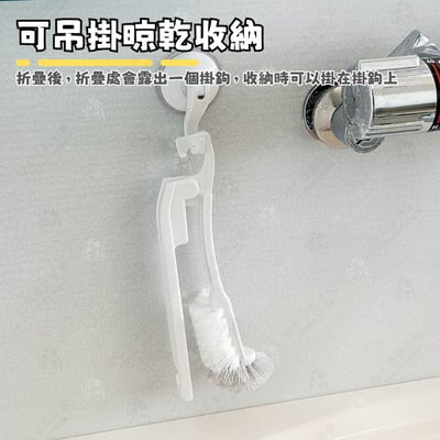 日本MAMEITA－折疊排水口清潔刷5