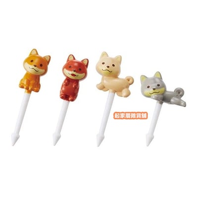 日本TORUNE m'sa－萌萌柴犬造型食物裝飾固定叉3