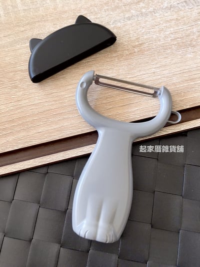 日本貝印KAI－貓咪刮皮器附磨泥板8