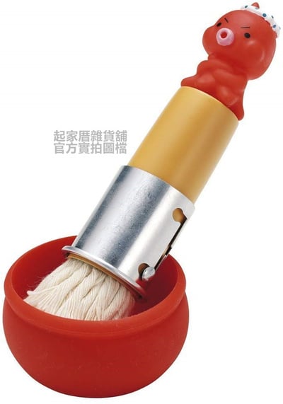 日本貝印KAI－章魚塗油刷附底座3