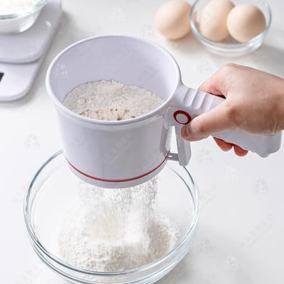 日本Cakeland－輕巧手壓麵粉篩10