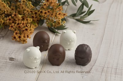 日本貝印KAI－角落生物立體巧克力模（5取）2