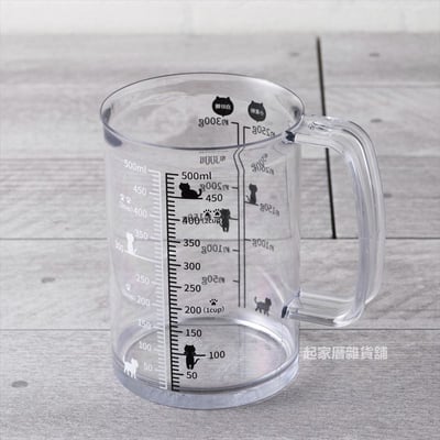 日本貝印KAI－貓咪計量杯（500ml）8