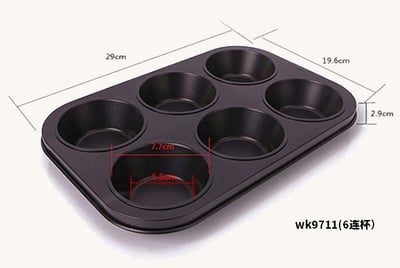 學廚Chefmade－不沾6連馬芬蛋糕模9