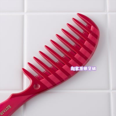 日本貝印KAI－護髮梳（紅／粗目）3