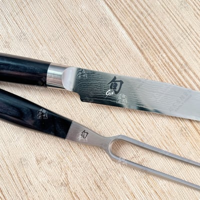 日本貝印KAI－旬Shun 鐵板燒刀叉組3