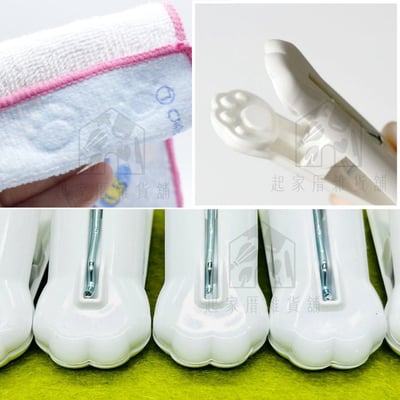 日本IB－貓掌曬衣夾（6入）2