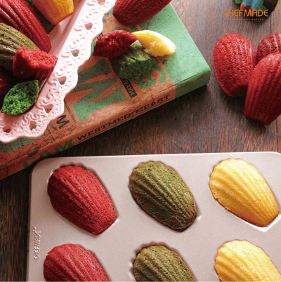 學廚Chefmade－香檳金6連瑪德蓮蛋糕模3