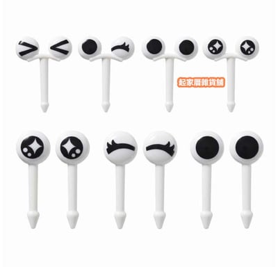 日本TORUNE m'sa－眨眼眼睛造型食物裝飾固定叉4