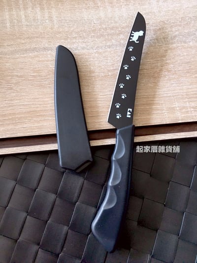 日本貝印KAI－貓咪水果刀附套（12cm）5