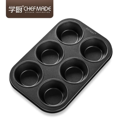 學廚Chefmade－不沾6連馬芬蛋糕模6