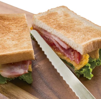 日本貝印KAI－麵包刀（粉柄）4