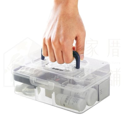 日本sanada－手提透明收納盒6