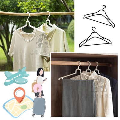 日本PONYKASEI－攜帶式摺疊衣架9