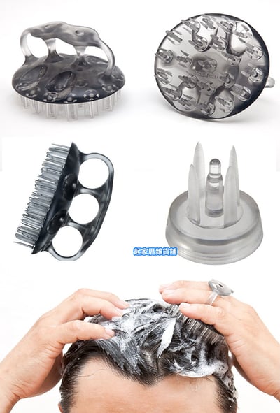 日本 GREEN BELL－三指洗頭按摩刷5