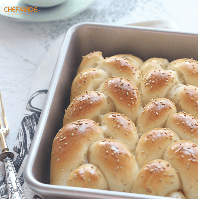 學廚Chefmade－香檳金不沾四方烤盤（9吋）3