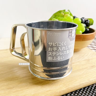 日本貝印KAI－手壓式不鏽鋼麵粉篩4